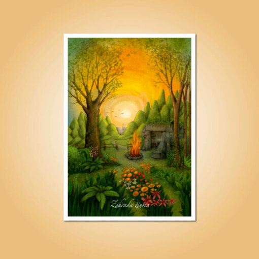pohlednice Zahrada života