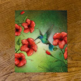 Utěrka na br&yacute;le - kolibř&iacute;k